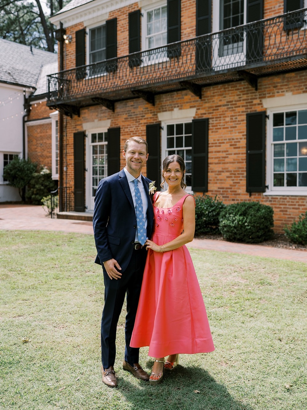 Rebecca Vallance Hot Pink Midi cocktail dress